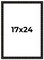 17x24 Bamboo Picture Frame with UV-Resistant Acrylic & Acid Free Backing, Available in 4 Finishes - Brown, Black, Gold, and Natural